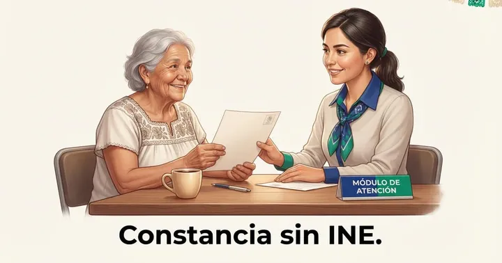 Portada de la guía: Constancia de identidad para adulto mayor sin INE