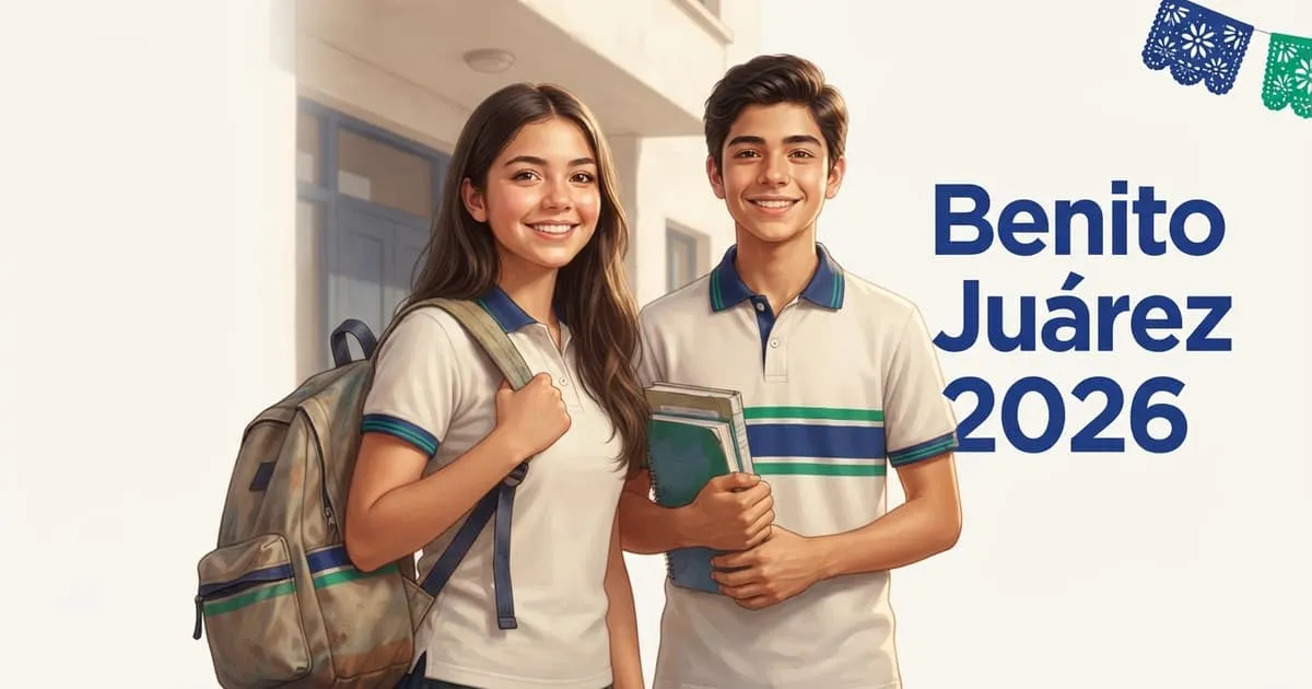 Portada de la guía: Beca Benito Juárez preparatoria 2026: nuevo ingreso