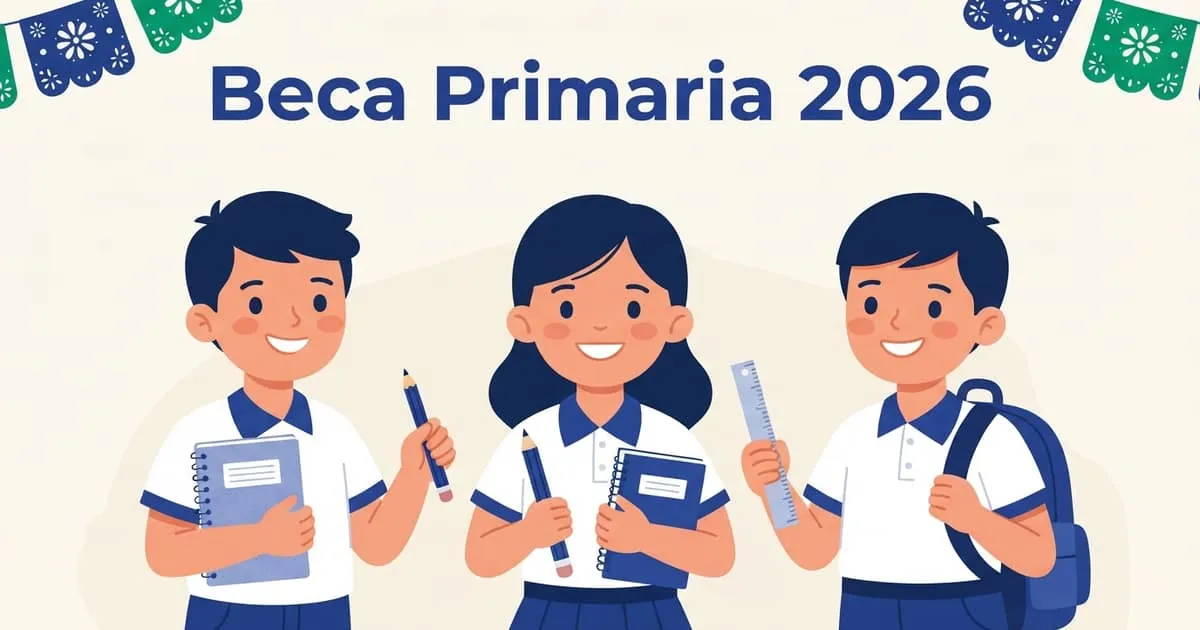Portada de la guía: Beca Rita Cetina primaria 2026: monto, tarjeta y depósitos