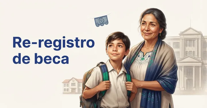 Portada de la guía: De primaria a secundaria, ¿re-registro la beca? Sí