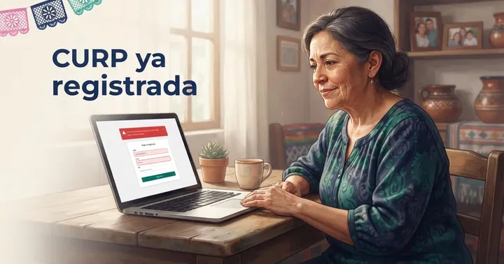 Portada de la guía: Error Llave MX: la CURP ya está registrada, solución