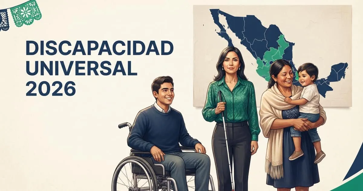 Portada de la guía: Estados con Pensión de Discapacidad Universal 2026