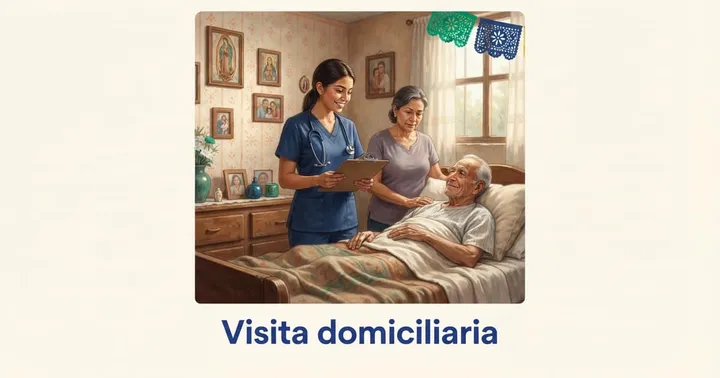 Portada de la guía: Visita domiciliaria Bienestar para adulto postrado