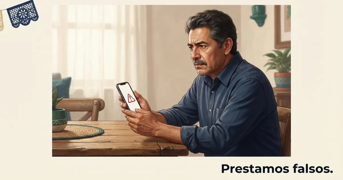 Portada de la guía: Cuidado: préstamos falsos del Banco del Bienestar