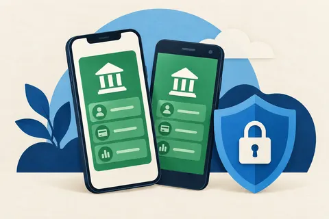 Ilustración editorial: App Banco del Bienestar en iPhone y Android: cuál es la oficial, APK y cómo actualizarla