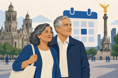 Ilustración editorial: Ingreso Ciudadano Universal CDMX (57 a 59 años): monto, requisitos, registro y fechas de depósito