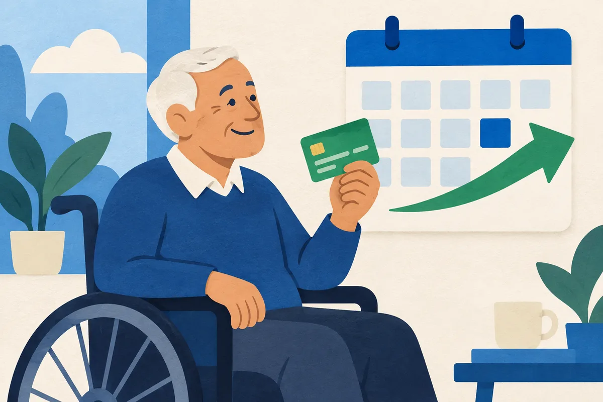 Ilustración editorial: Pensión por discapacidad al cumplir 65 años: pasas a Adultos Mayores sin nuevo registro