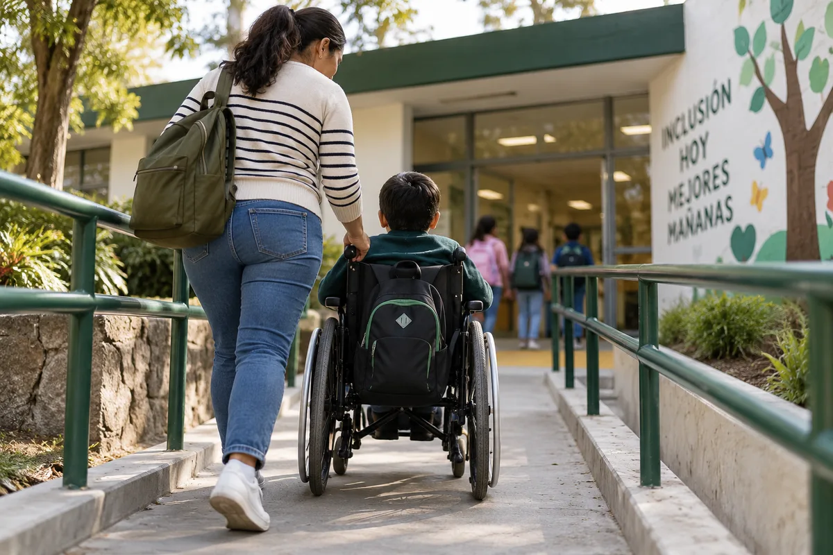 Imagen editorial ilustrativa sobre Pensión discapacidad niños: cómo funciona para menores de edad