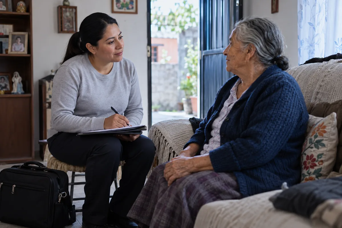 Imagen editorial ilustrativa sobre Salud Casa por Casa 2026: cómo solicitar la visita