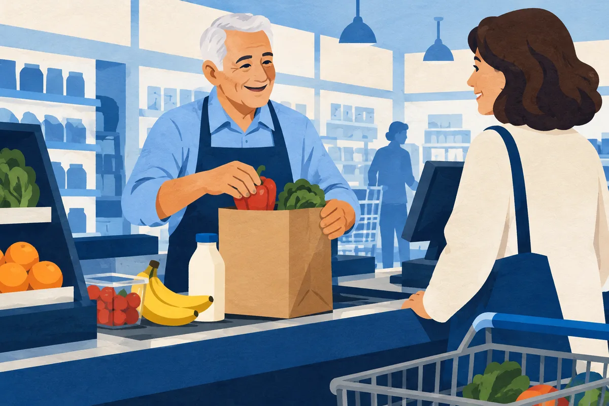 Ilustración editorial: Trabajo para adultos mayores con el INAPAM: así funciona la Vinculación Productiva
